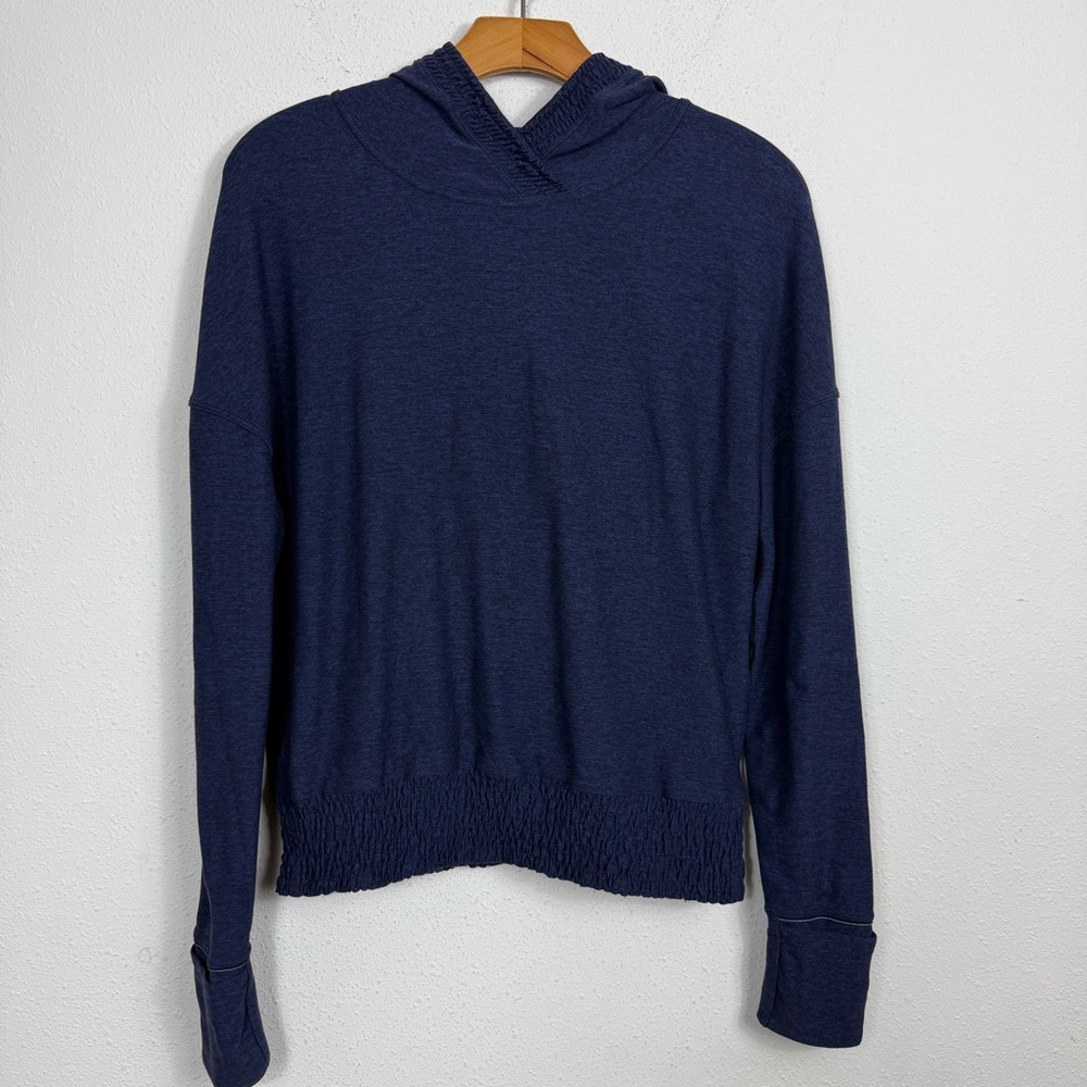 Lululemon Lead The Pack Hoodie Heathered Stony Grape Black Sz 4